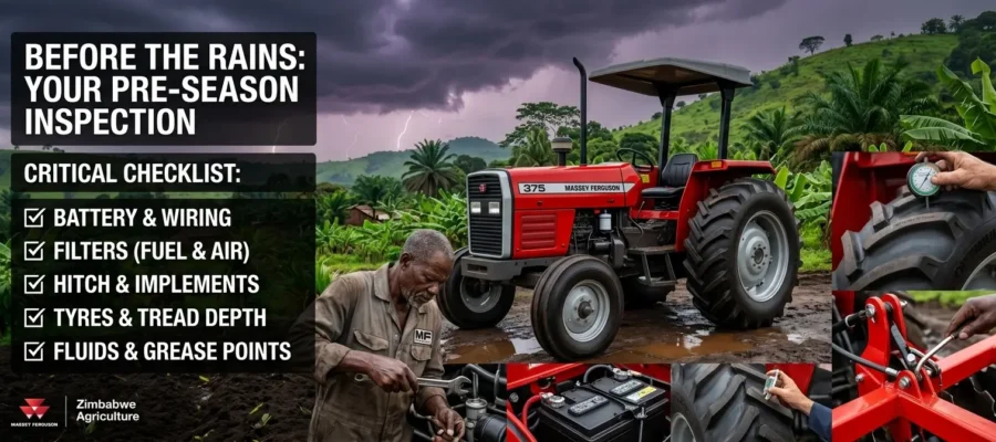 Rainy Season Tractor Checklist for Zimbabwean Farmers